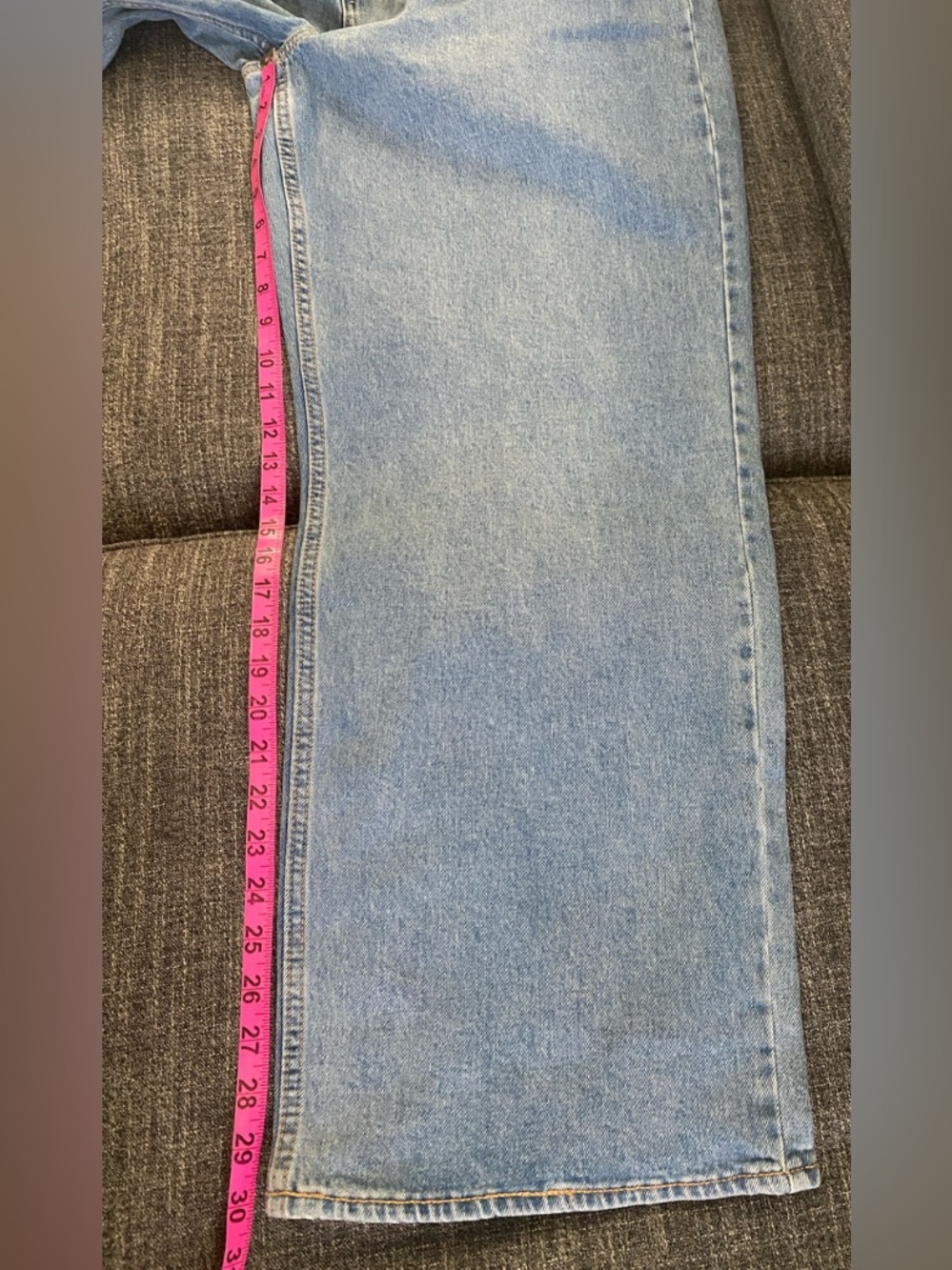NWT Old Navy Extra High Rise Eide Leg Secret Smooth Pockets Medium Blue 18 - Picture 9 of 13